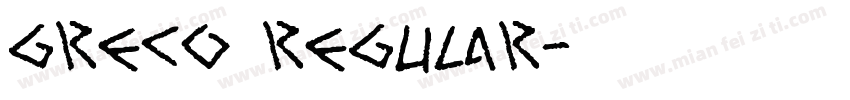 Greco Regular字体转换